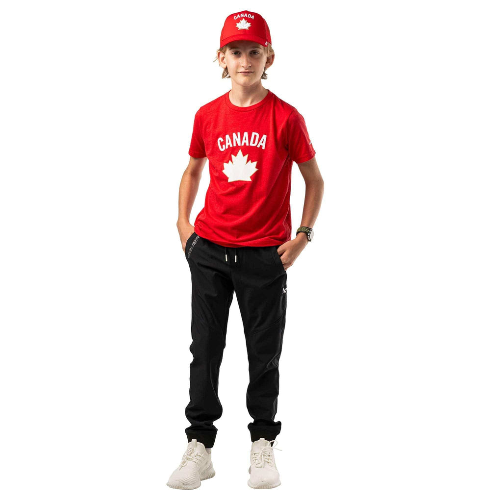 Bauer Team Canada Youth Short Sleeve Graphic Tee - Red