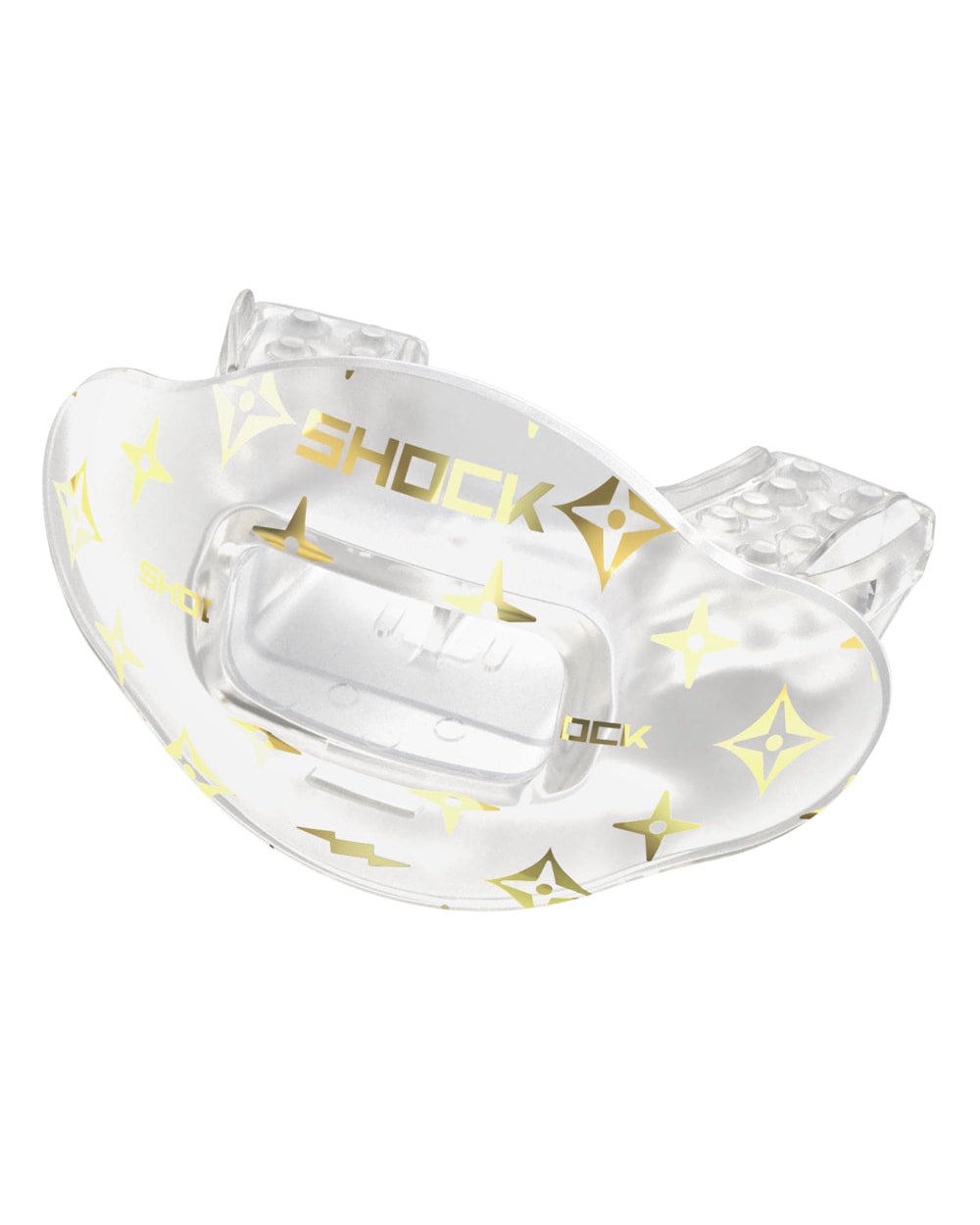 Shock Doctor Max Airflow Lip Guard - CLEAR GOLD LUX