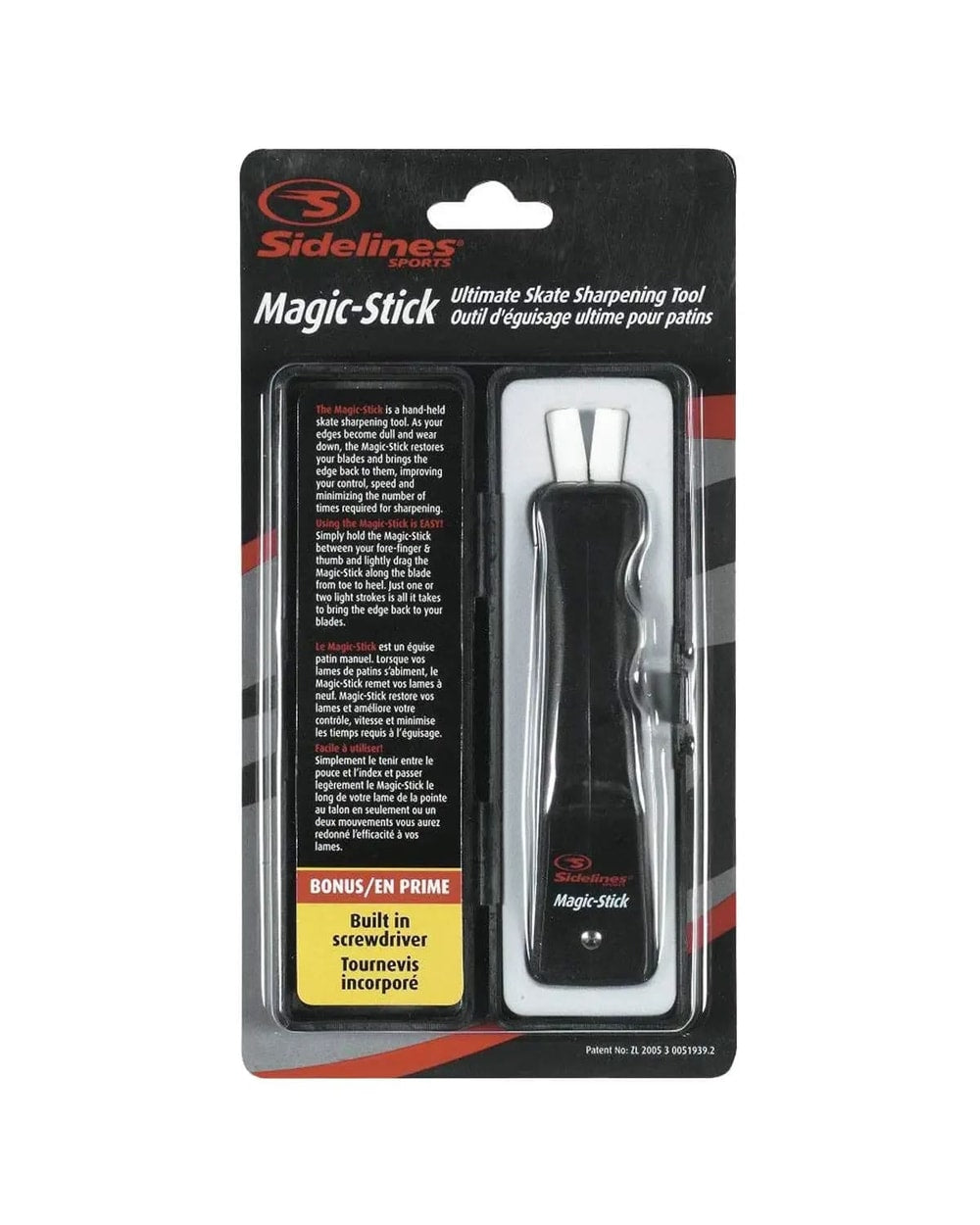Sidelines Magic Stick with honing stone, packaged