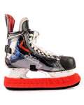 Sidelines Skate Wrap on hockey skate blade, side view
