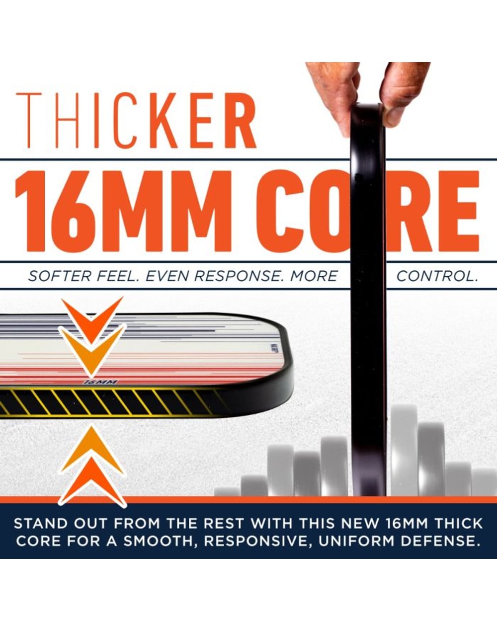 Franklin Signature Pro Series Fiberglass Paddle with Maxgrit