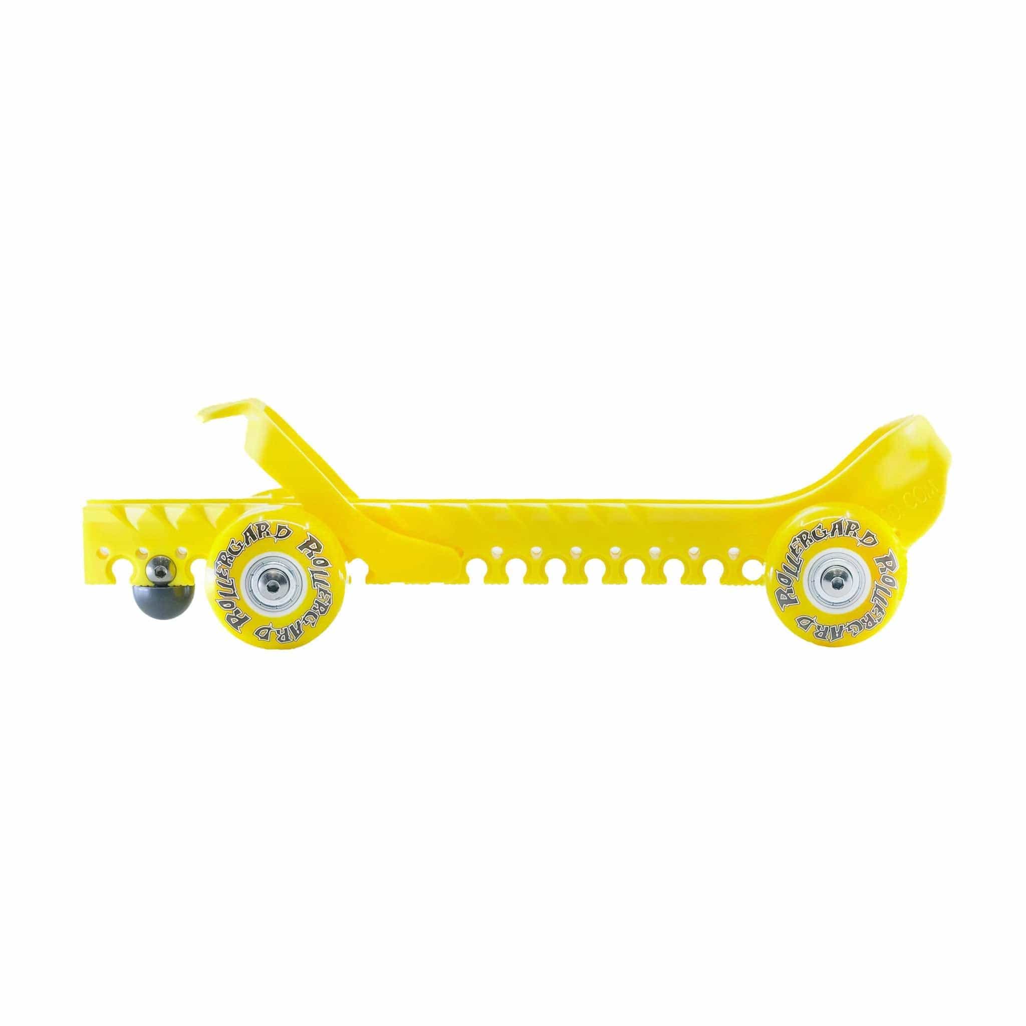 RollerGard rolling skate guard in neon yellow