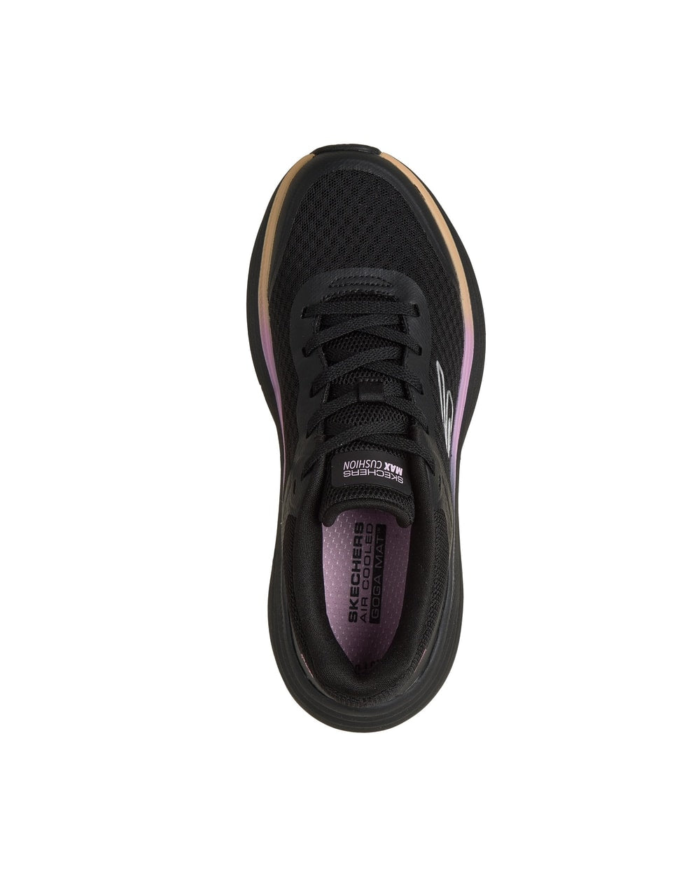 Skechers Women's Max Cushioning Endeavour - Black/Pink - top