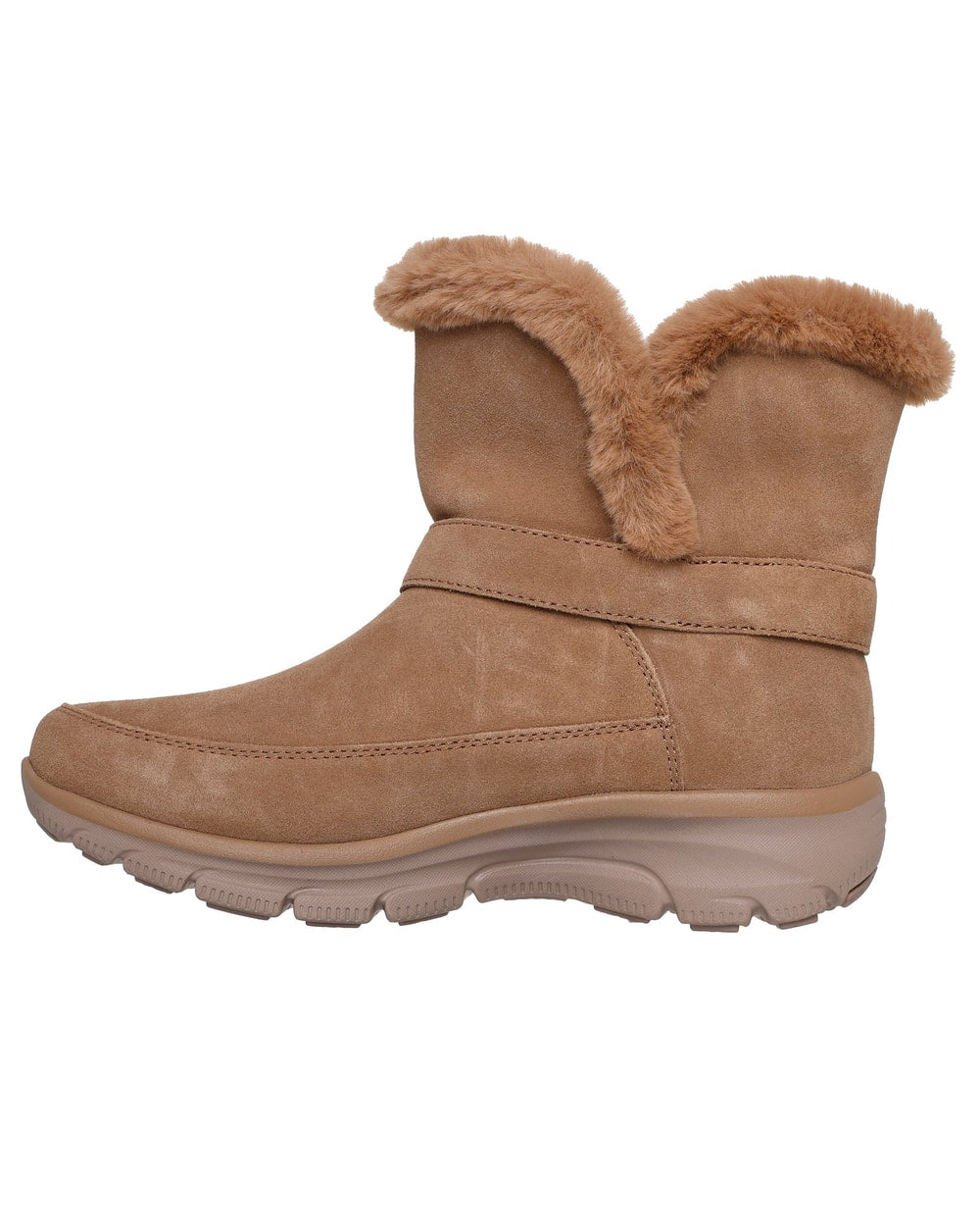 Skechers Slip-ins Relaxed Fit Easy Going Dreamers Luxe Vibes, Chestnut, medial profile