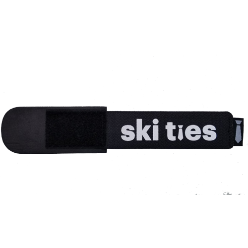 Ski Ties Cross Country Ski Straps, Pair - Black