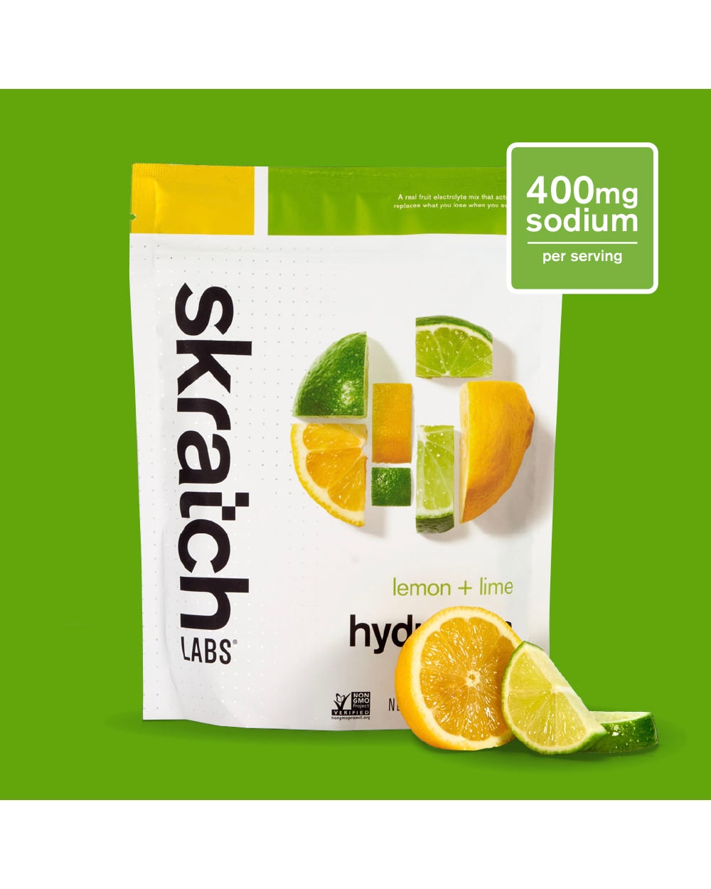 Skratch Hydration Sport Drink Mix - Lemon Lime 20 Serving Bag