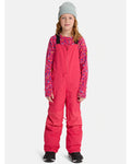 Burton Kids' Skylar 2L Bib Pants - Azalea Pink, front view