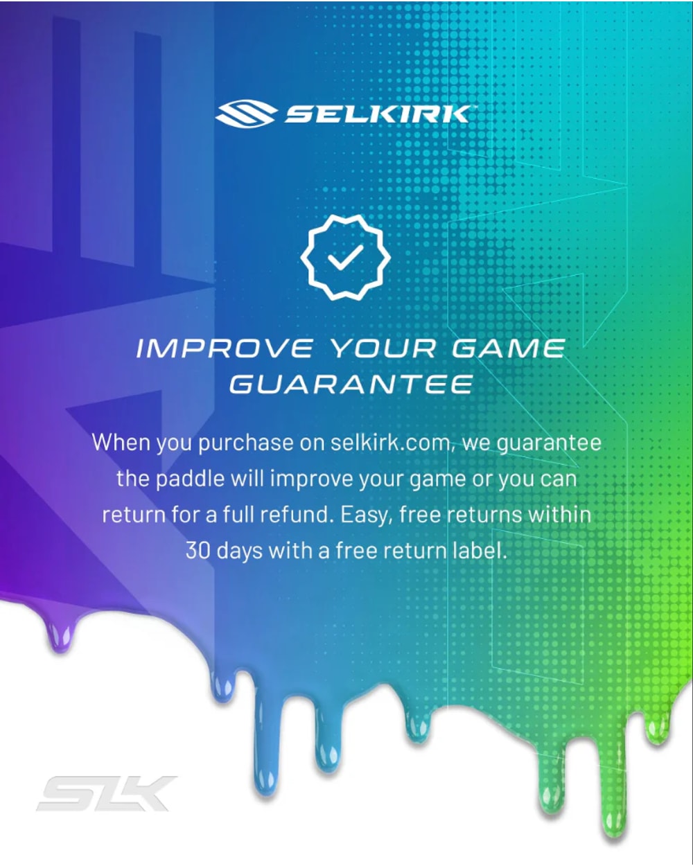 SLK Evo Hybrid 2.0 XL Pickleball Paddle