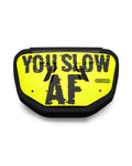 "Slow AF" Adult Chrome Football Back Plate