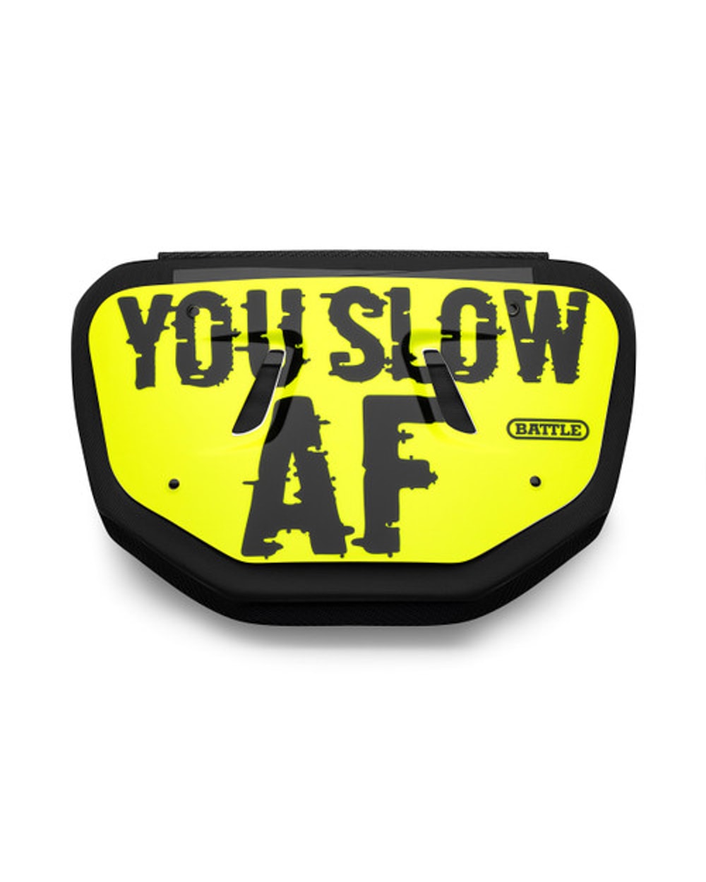 "Slow AF" Adult Chrome Football Back Plate