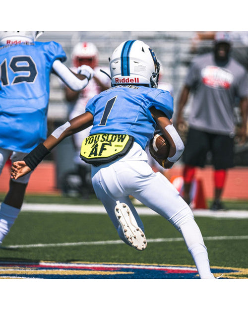 "Slow AF" Adult Chrome Football Back Plate