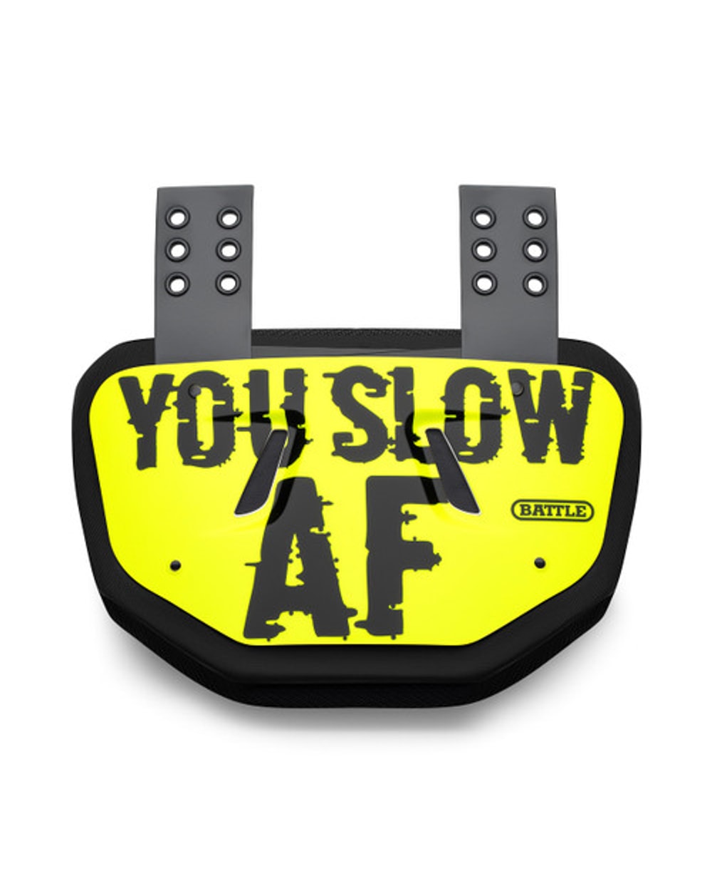 "Slow AF" Adult Chrome Football Back Plate