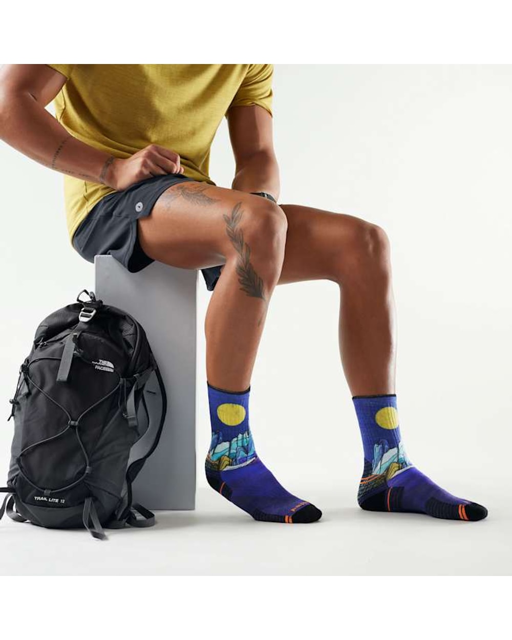 Smartwool Hike Mountain Myth Print Crew Socks