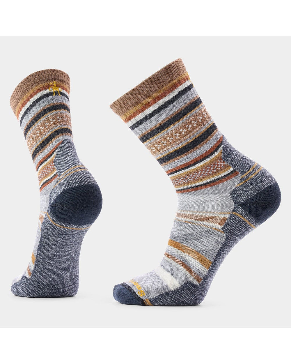 Smartwool Men's Hike Panorama Crew Socks - Light Gray