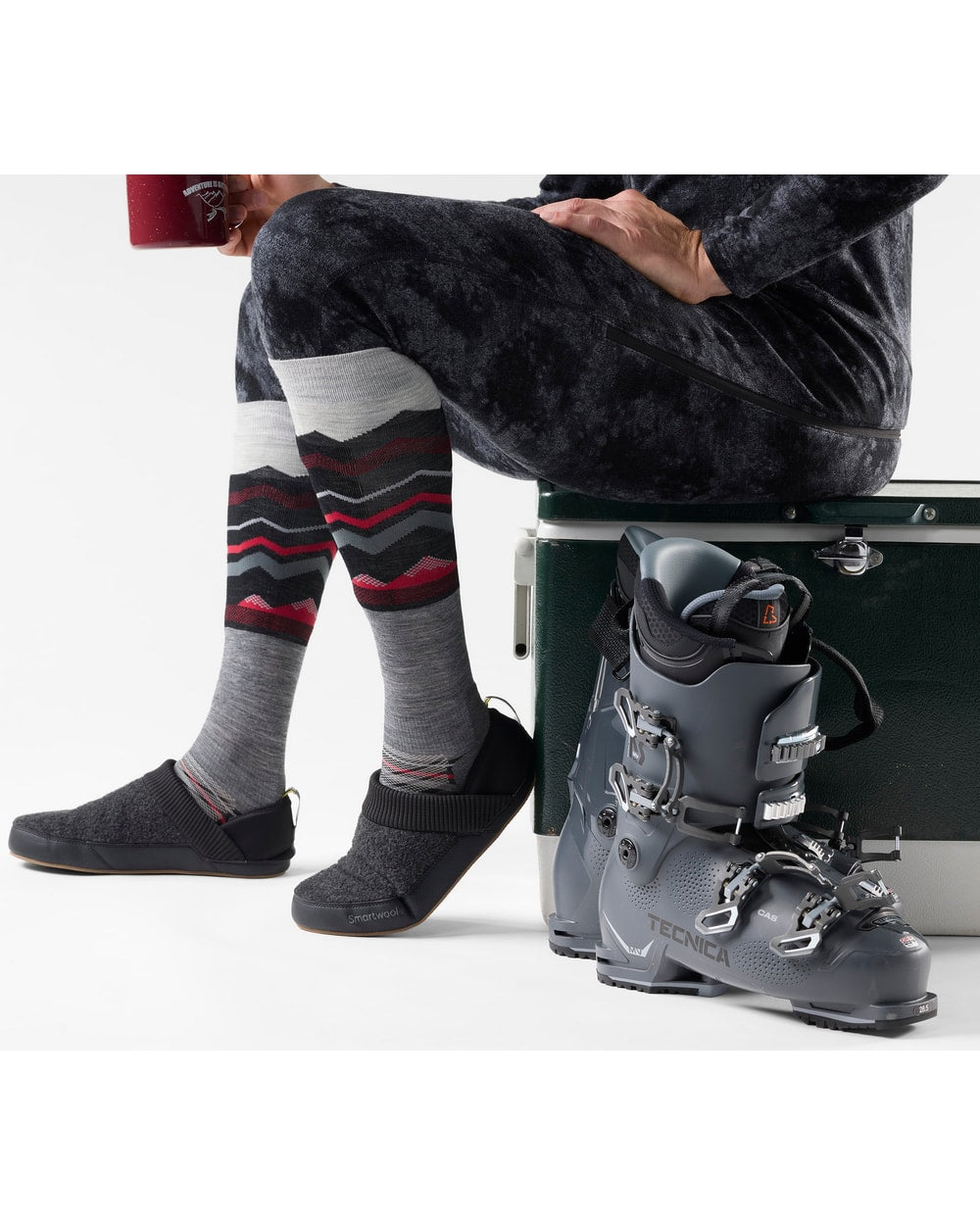 Smartwool Men's Ski Expanding Horizons Over The Calf Socks - Medium Gray