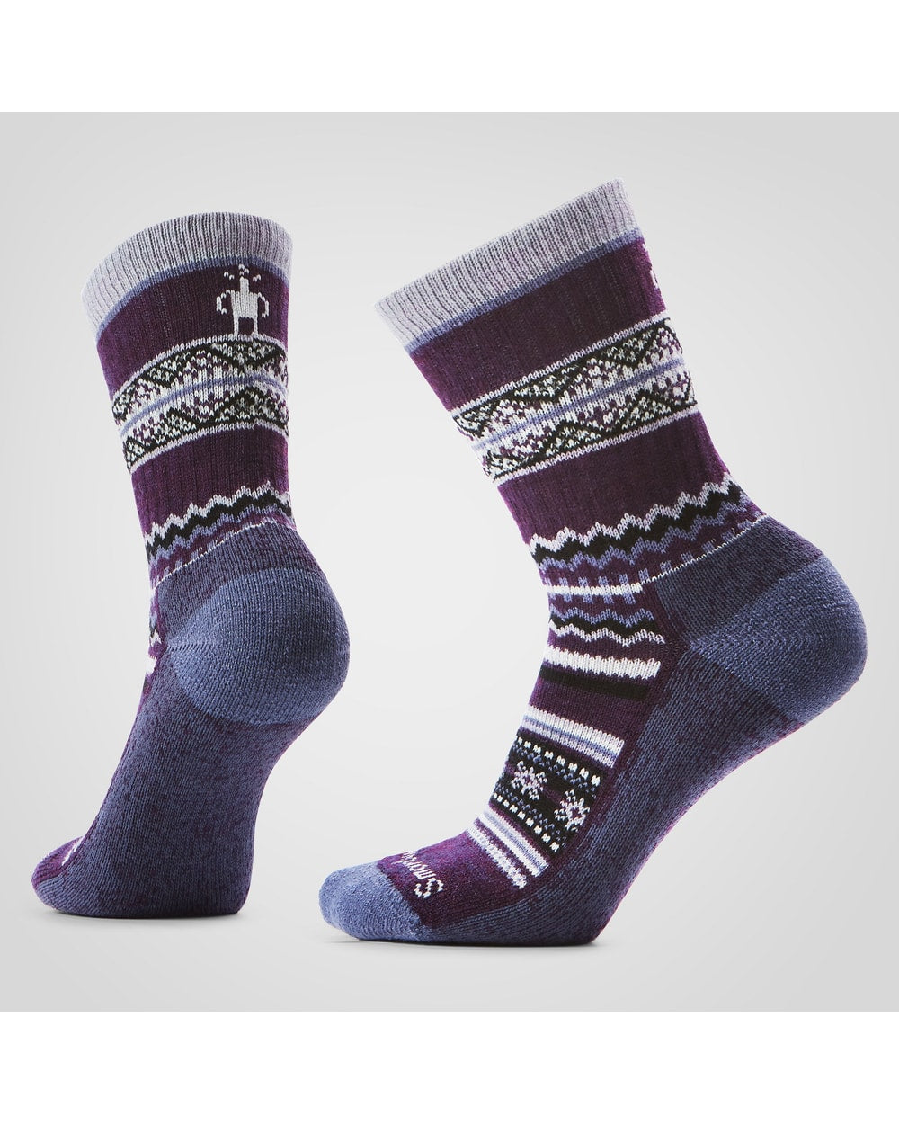 Smartwool Women's Everyday Cozy Snowed In Sweater Crew Socks - Chalk Violet