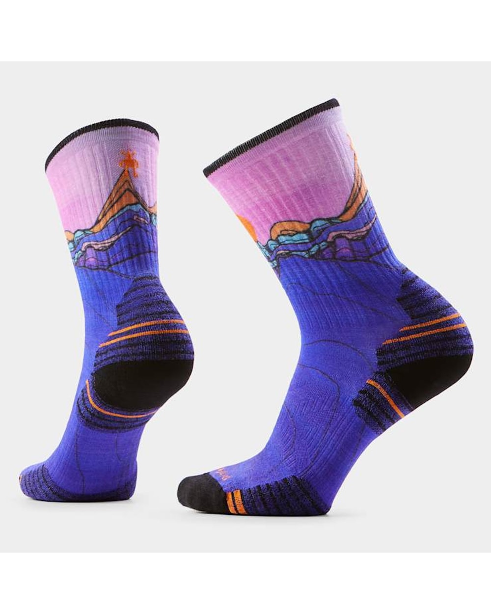 Smartwool Women's Hike Mountain Sunrise Print Crew Socks
