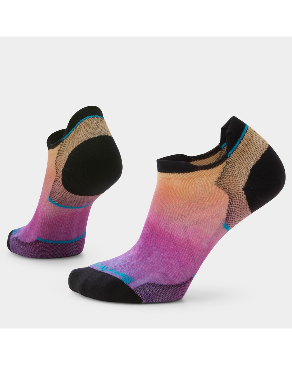 Smartwool Women's Run Ombre Print Low Ankle Socks - Tandoori Orange
