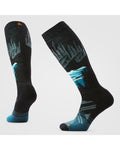 Smartwool Women's Ski Alpine Auroras Over The Calf Socks (2026) - Black