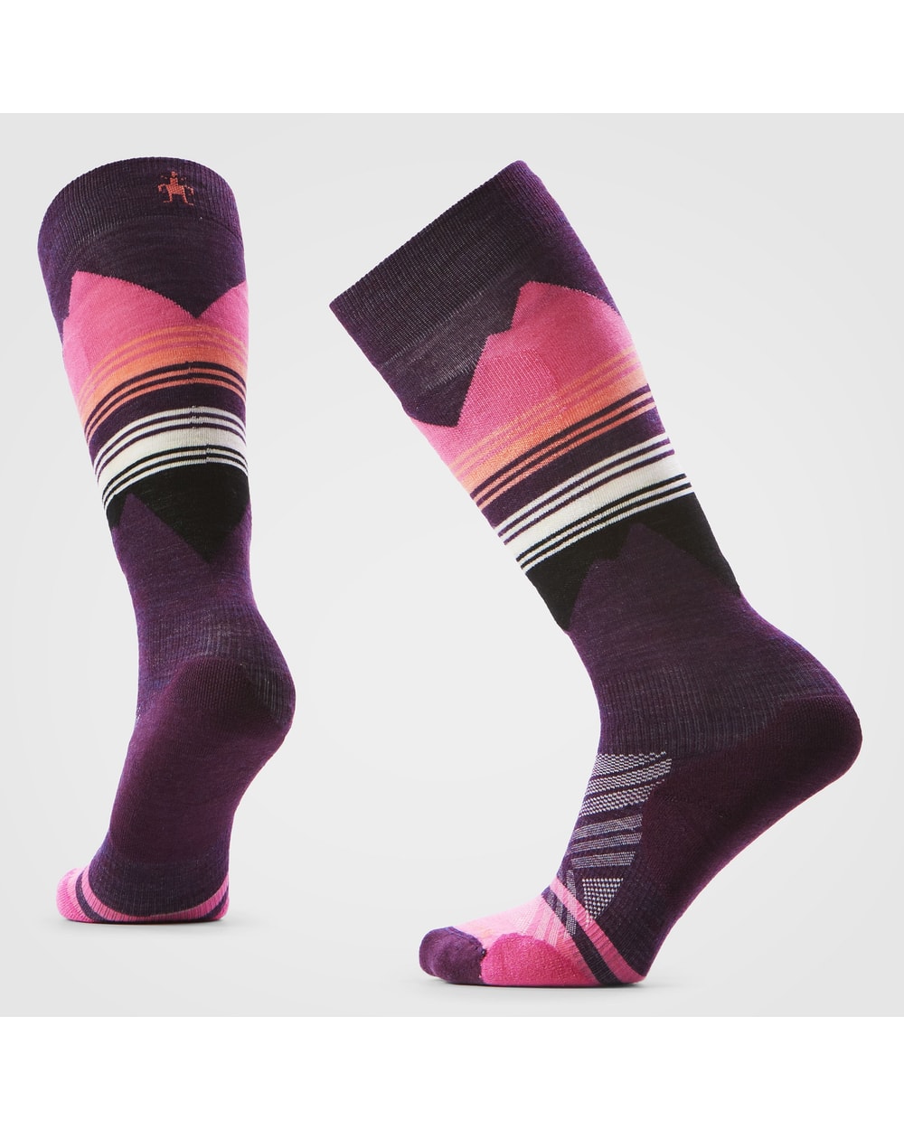 Smartwool Women's Ski Pattern Over The Calf Socks (2026) - Purple Iris