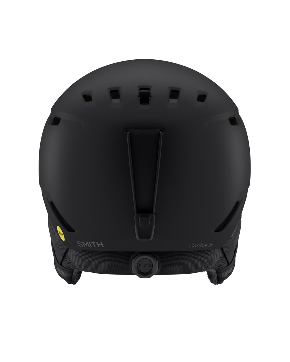 Smith Junior Cache Mips Helmet - Matte Black, back view