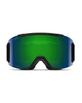 Smith Squad Goggles - 2026 - Black, ChromaPop Sun Green Mirror, front view