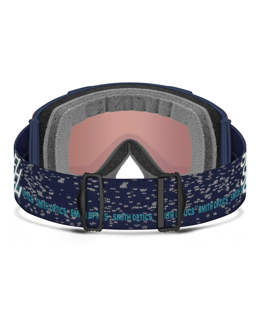 Smith Stash XL Goggles in Midnight Snow with ChromaPop Everyday Blue Mirror lens - back