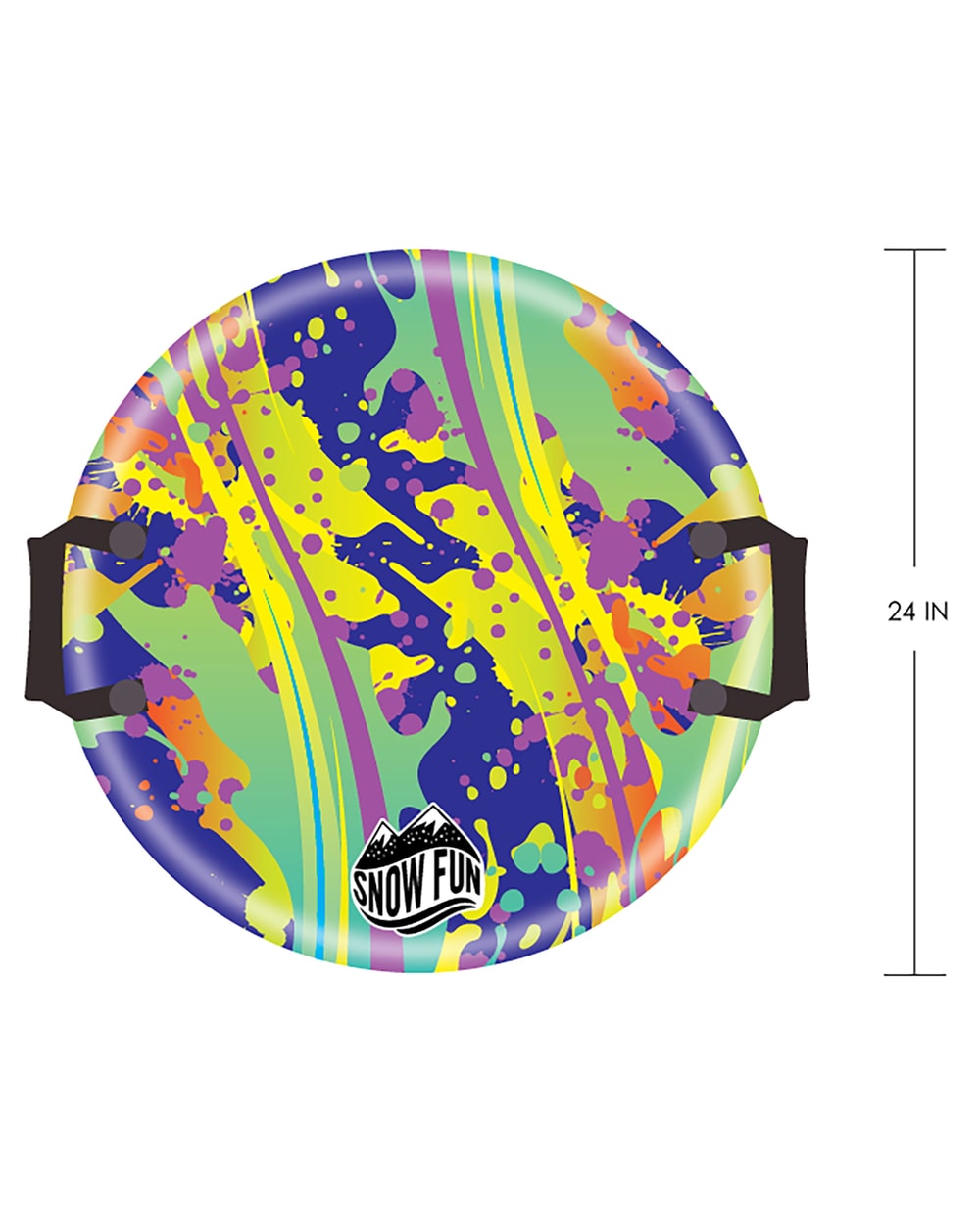 SNOWFUN Foam Disc Sled: Splatter