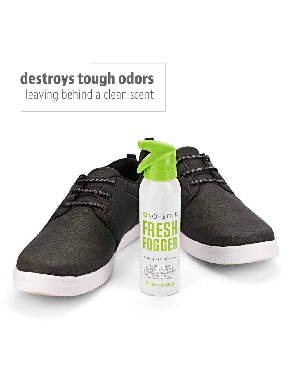 Sof Sole Fresh Fogger destroys tough odours