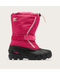 Sorel Little Kids Flurry Winter Boot in Ultra Pink/Pink Salt - side