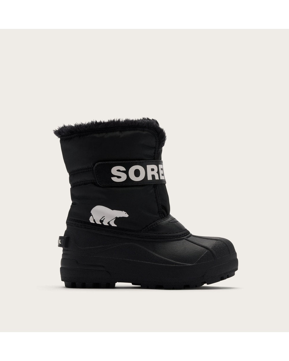 Sorel Toddler Snow Commander Boot in Black/Sea Salt - side