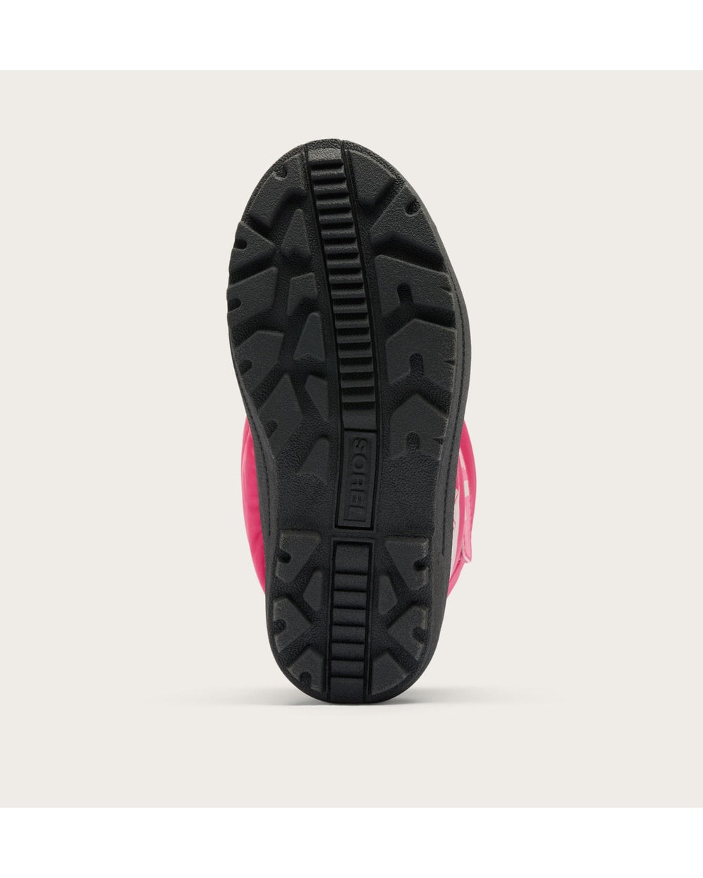 Sorel Toddler Snow Commander Boot in Ultra Pink/Pink Salt - outsole
