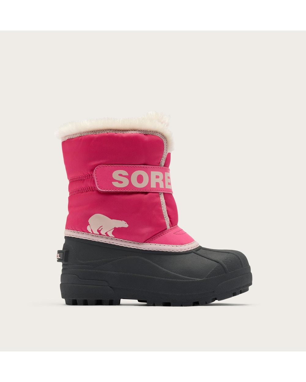 Sorel Toddler Snow Commander Boot in Ultra Pink/Pink Salt - side