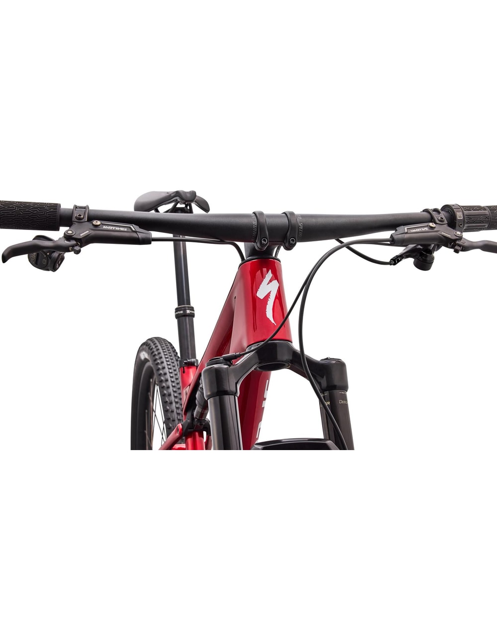 Specialized Epic 9 Comp - 2027 - GLOSS RUBY METALLIC, head tube detail