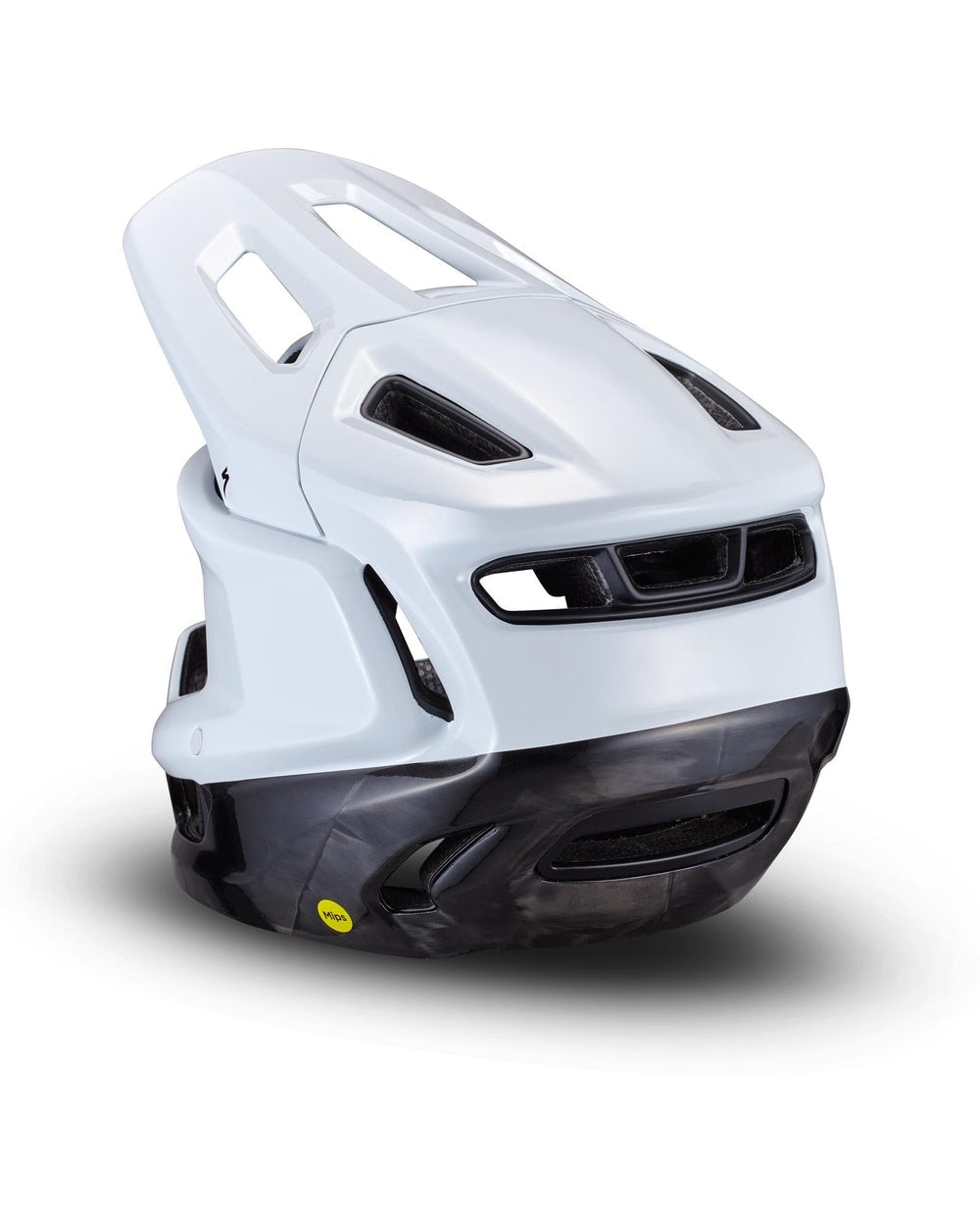 Specialized Gambit Helmet - WHITE/CARBON, rear three-quarter view