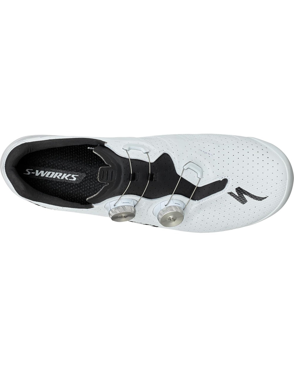 Specialized S-Works Torch Road Shoes - TEAM WHITE, top view