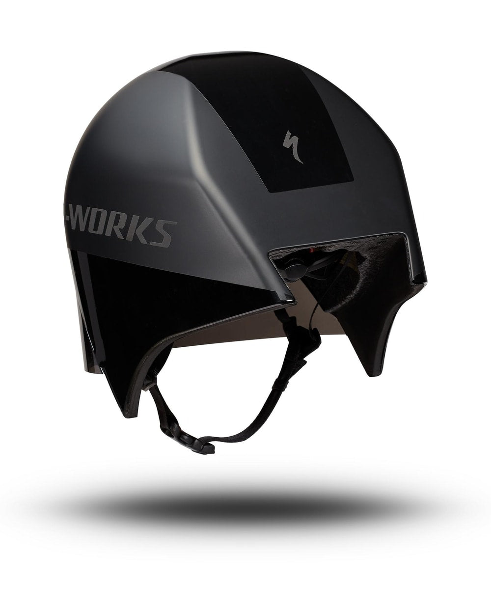 Specialized S-Works TT 5 Helmet - BLACK, rear three-quarter view