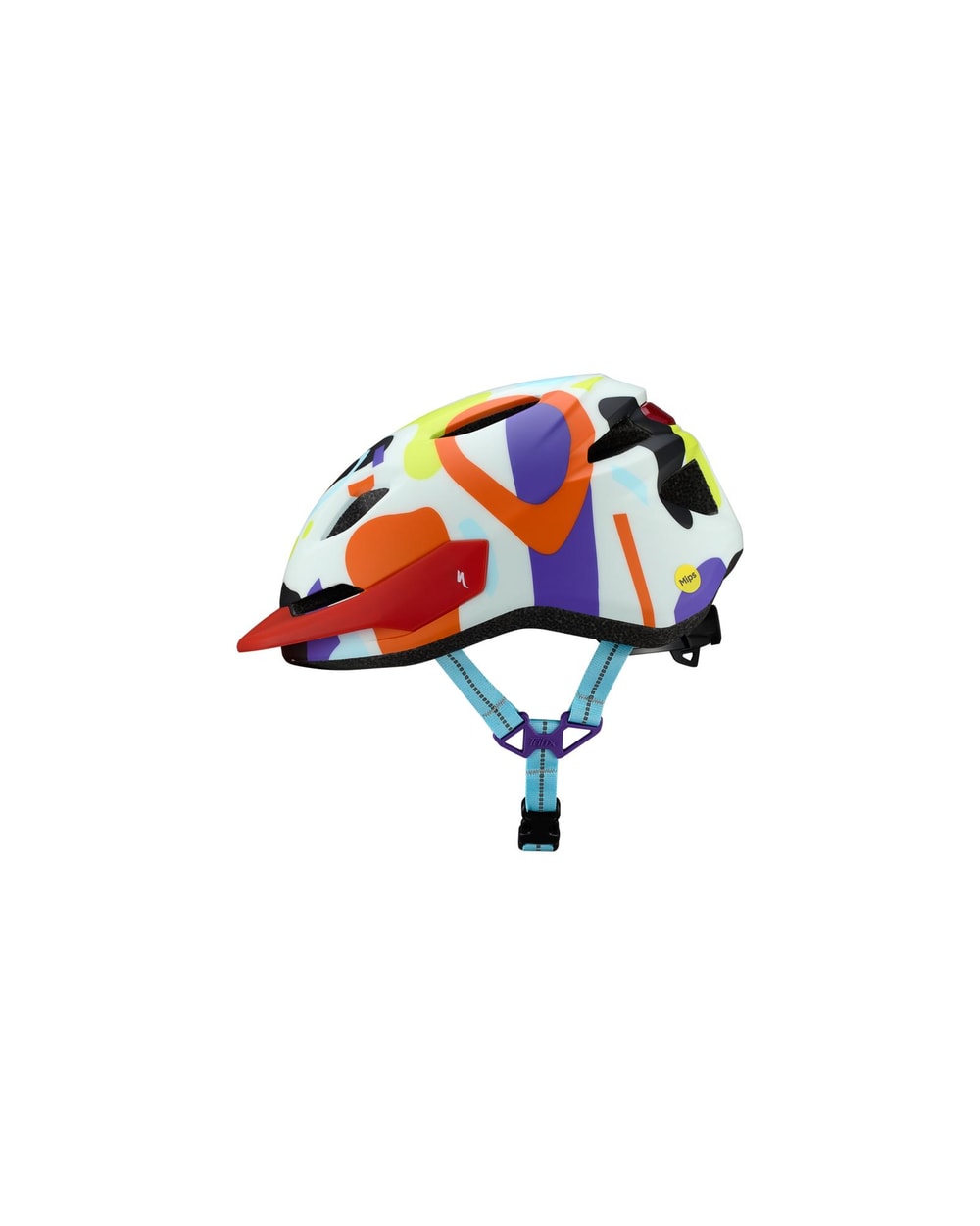 Specialized Shuffle 2 Child Helmet - DUNE WHITE GRAPHIC, profile view