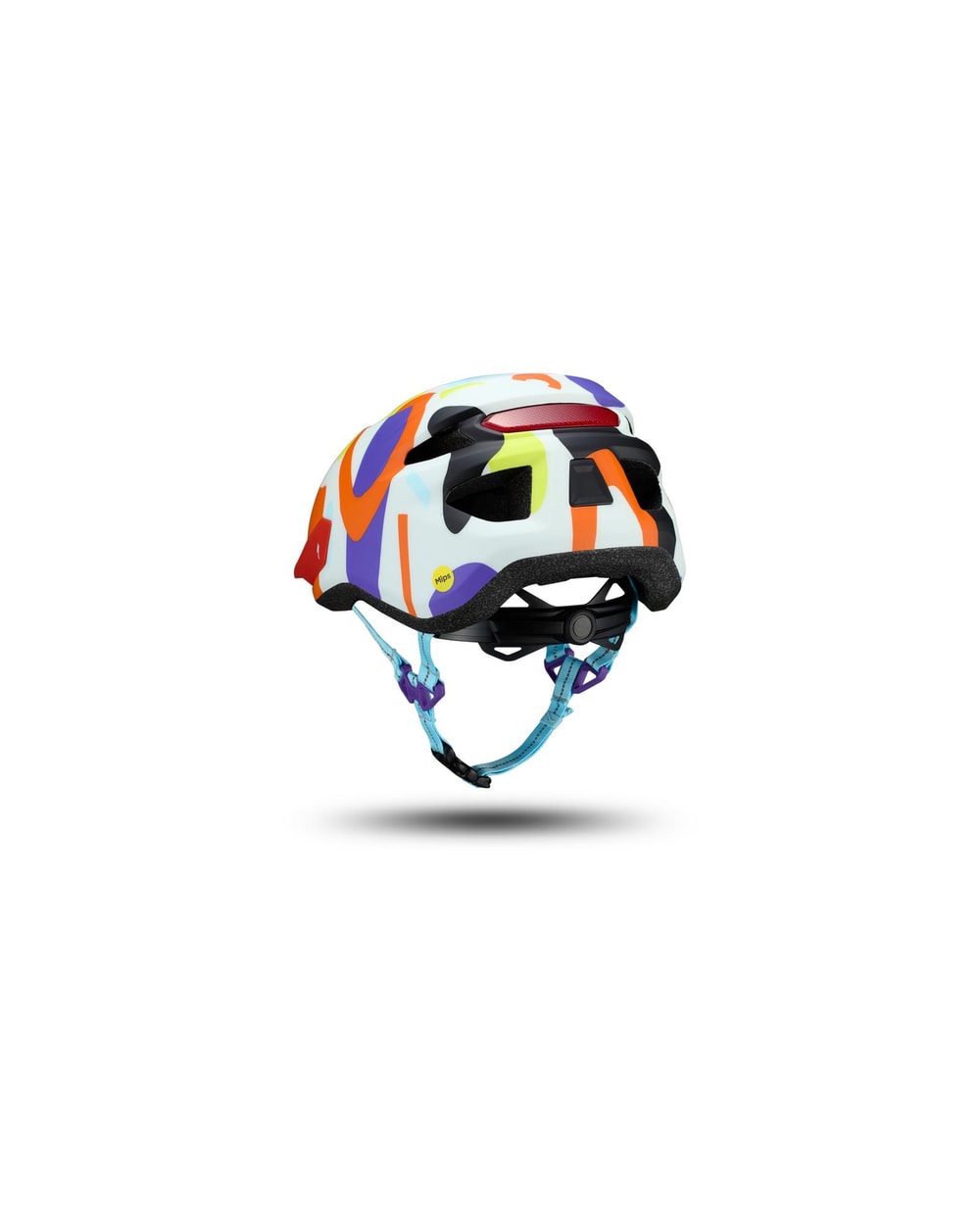 Specialized Shuffle 2 Child Helmet - DUNE WHITE GRAPHIC, rear three-quarter view