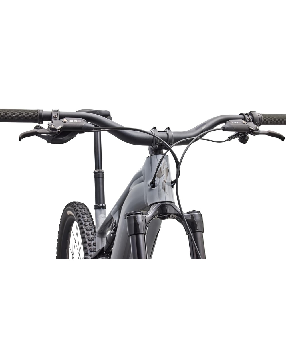 Specialized Turbo Levo 4 Alloy - 2027 - GLOSS COOL GREY, head tube detail