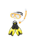 Speedo Adventure Mask, Snorkel & Fin Set - ORANGE GLOW
