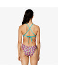 Speedo Women's Printed Tie Back One Piece - Pineapple Party