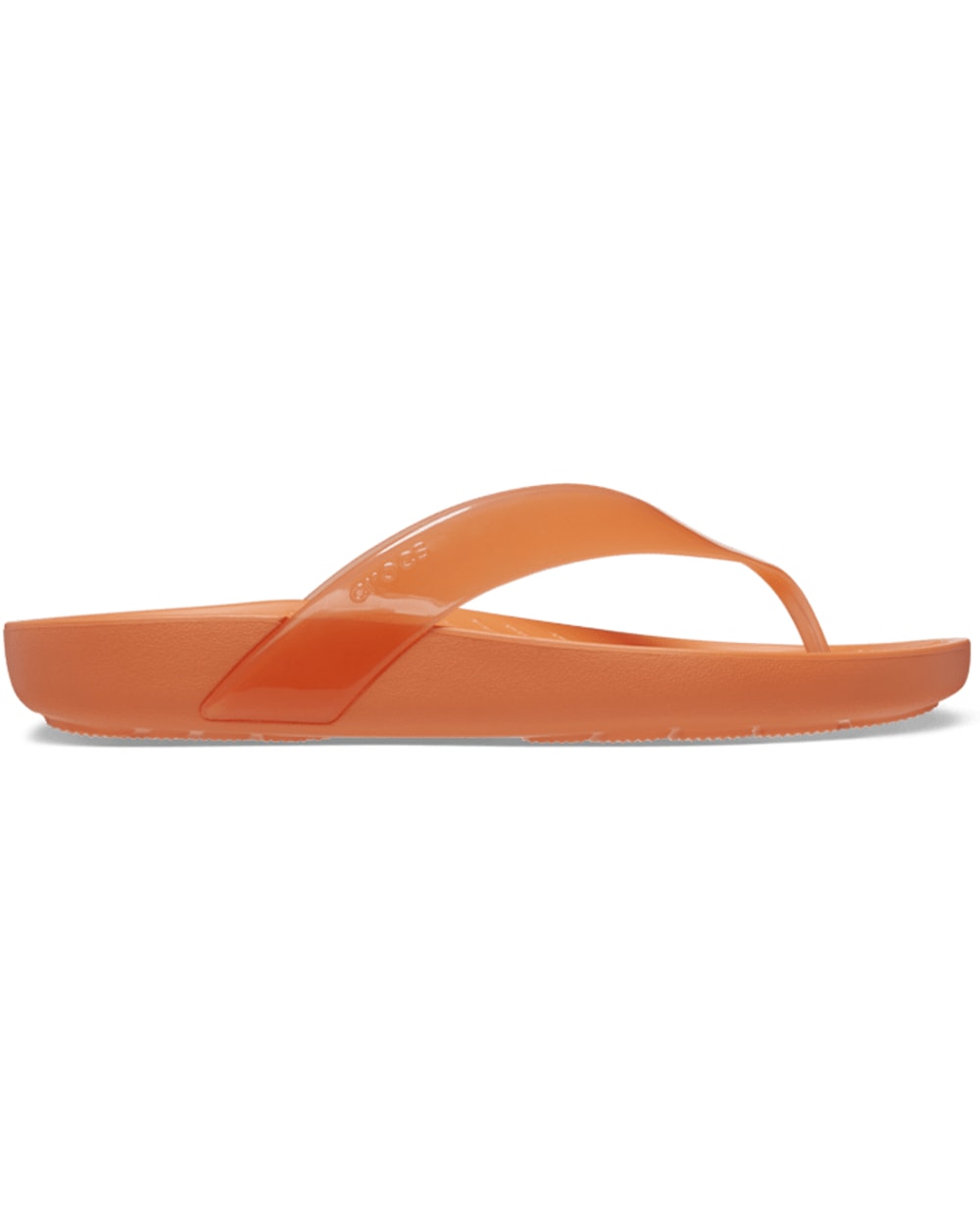 Crocs Splash Glossy Flip Women's Sandal- Persimmon