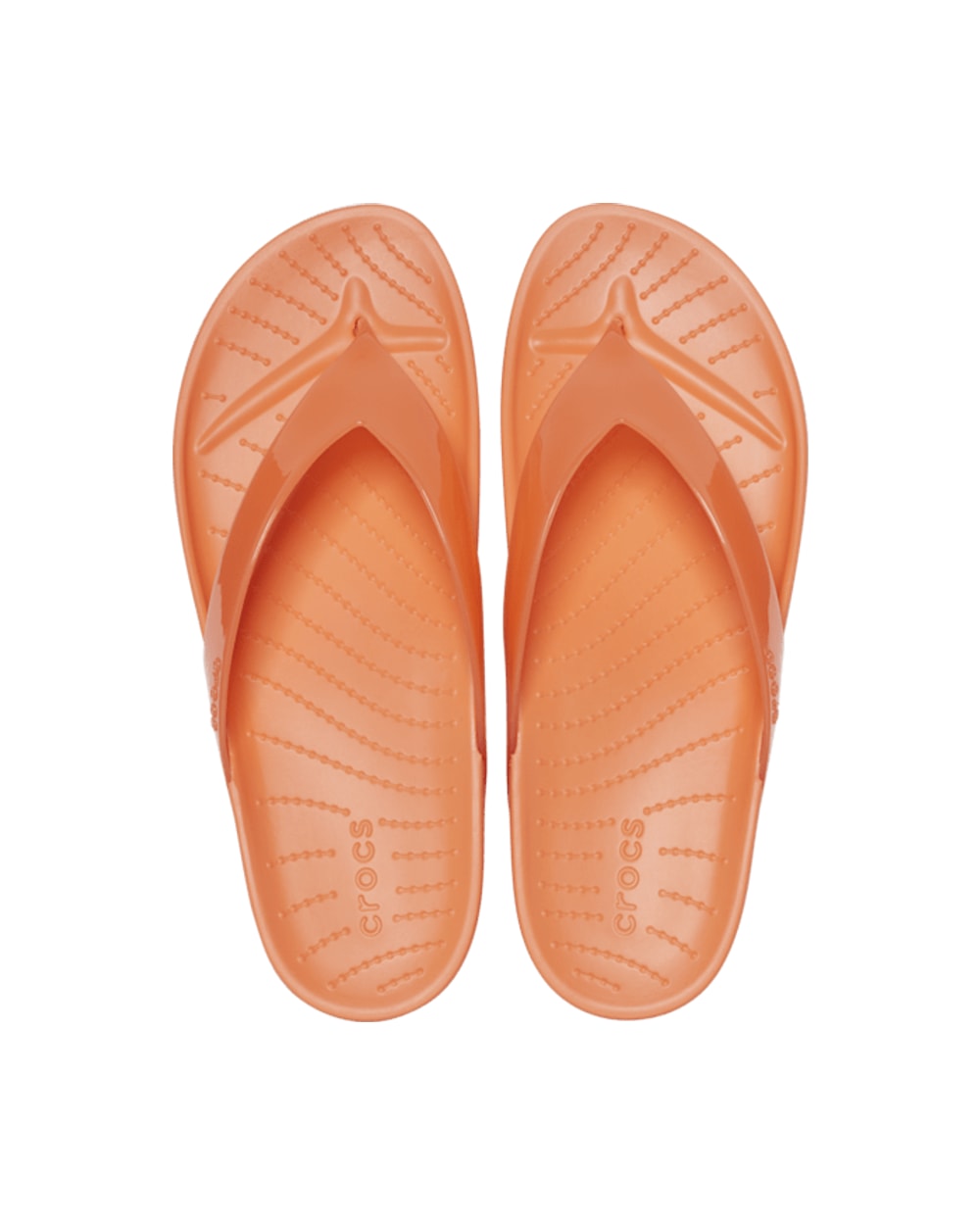 Crocs Splash Glossy Flip Women's Sandal- Persimmon