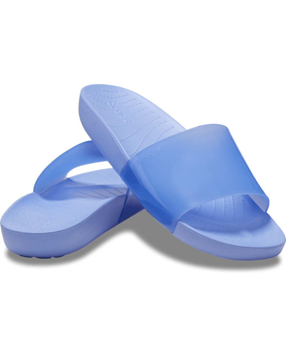 Crocs Splash Glossy Slide Women's Sandal- Moon Jelly