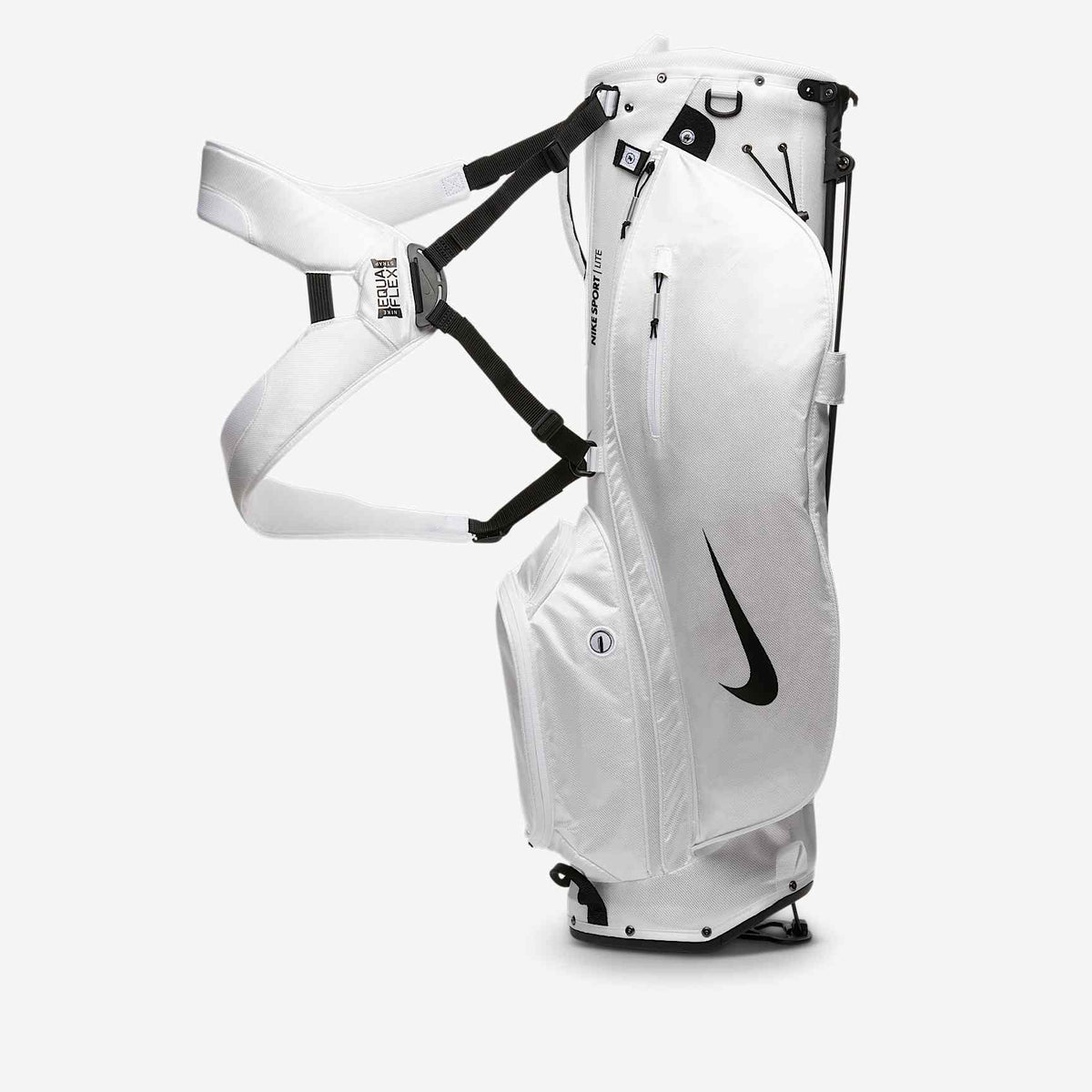 Nike Sport Lite Golf Stand Bag - White/Black, front