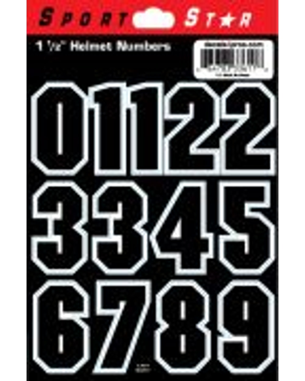 Sidelines Sports Sportstar 1.5" Helmet Decal