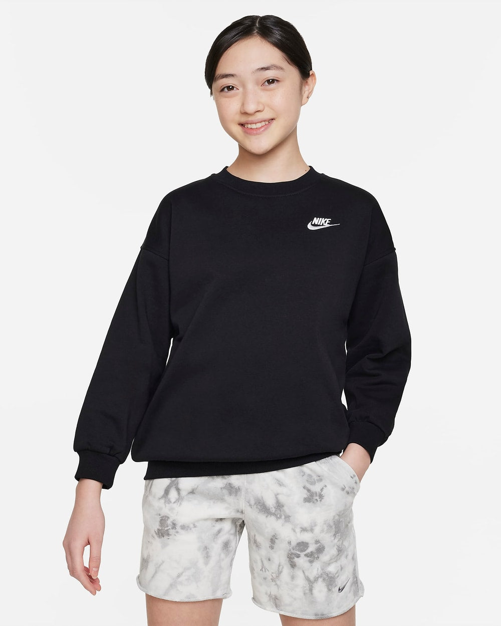 Nike Girls Sportswear Club Fleece Oversized Sweater