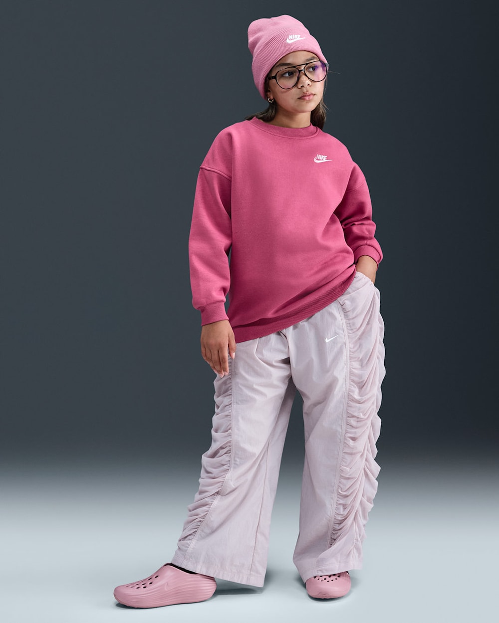 Nike Girls Sportswear Club Fleece Oversized Sweater