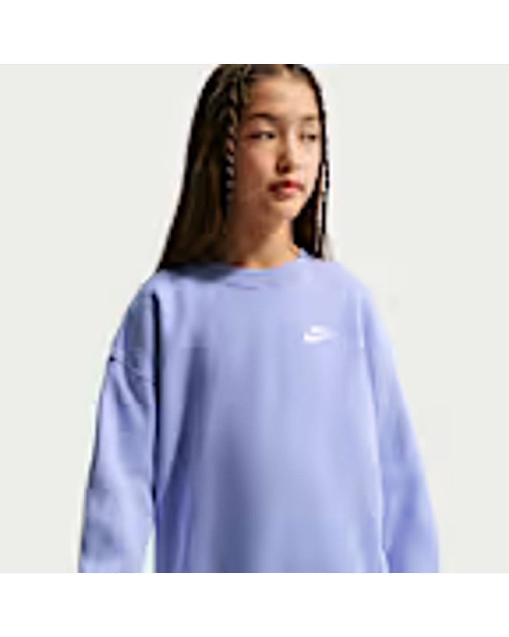 Nike Girls Sportswear Club Fleece Oversized Sweater